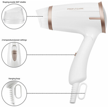 Kompaktný sušič vlasov HT 3009 CH